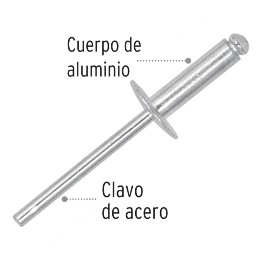 REMACHE POP ALUMINIO 3/16 X 1