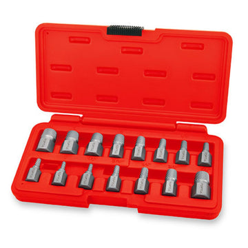 JUEGO 15 PCS EXTRACTOR TORNILLOS - TOPTUL