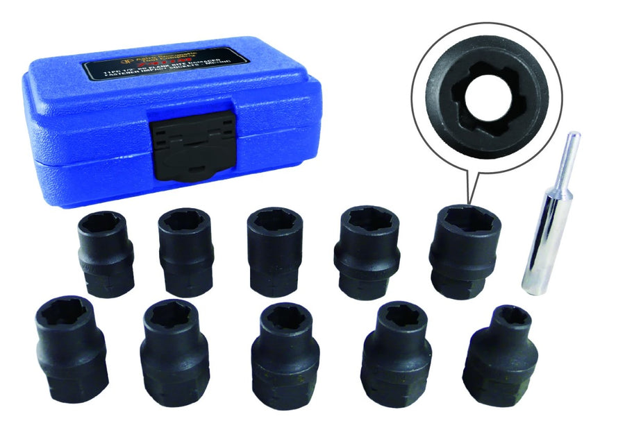 JUEGO DE COPAS EXTRACTORAS 11 PCS - 8-19MM - ASTRO