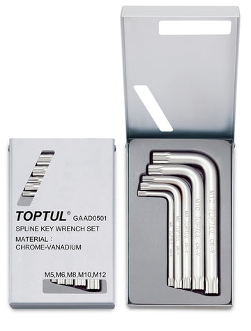 JUEGO 5 LLAVES SPLINE - TOPTUL