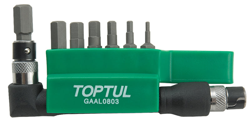 JUEGO DE PUNTAS HEXAGONAL DE 1/4 MARCA TOPTUL