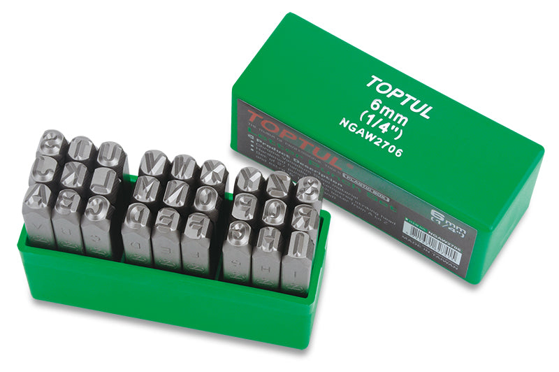 juego-de-letras-de-golpe-4mm-5/32-pulgadas-6mm-1/4-pulgadas
