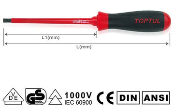 DESTORNILLADOR VDE PALA 3 x 75 MM ( 1/8 X 3`)