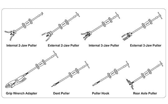 JUEGO 13 PCS DE MARTILLO INERCIA EXTRACTOR